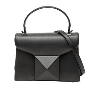 Valentino Pre-owned Satchel - Dames - Pre-owned - Zwart - Maat: ONE Size Leer