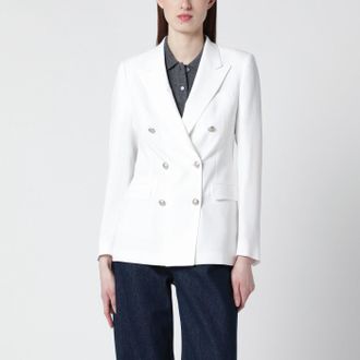 Tagliatore White double-breasted jacket