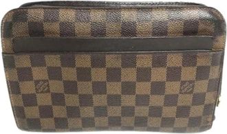 Louis Vuitton Pre-owned N51993 Clutch tas- Pouch - unisex - Vintage Clutch - Bruin - ONE Size - Vintage
