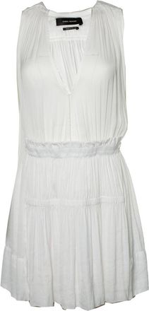 Isabel Marant White sheer dress with ruffles