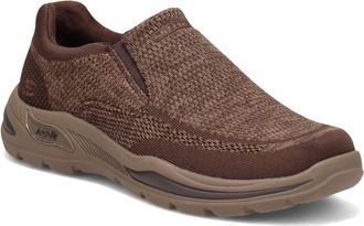 Skechers Mens 204495 BRN Sneaker, Brown Knitted Mesh, 12 UK