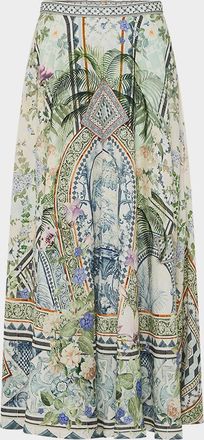 Camilla Jardim Party Maxi Circle Skirt