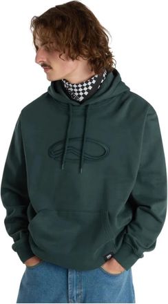 Vans Oval Loose Fleece - Heren - Hoodies - Groen - M - Katoen - Hoodies & sweatvesten