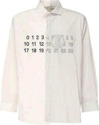 Maison Margiela Poplin Shirt With Logo