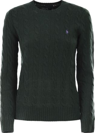 Polo Ralph Lauren Plaited Wool And Cashmere Crew Neck
