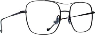Caroline Abram Square Optical Frame with Double Bridge Detail
