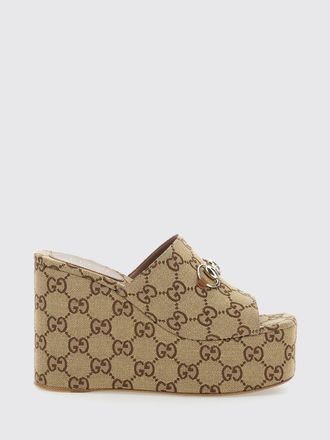 Gucci Scarpe Con Zeppa Donna colore Beige