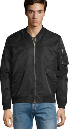 SOLS Unisex Rebel Jacket voor volwassenen (Zwart)