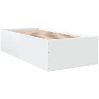 vidaXL Estructura de cama madera de ingeniería blanca 90x190 cm Vidaxl