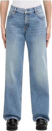 Sporty & Rich Straight Jeans - Dames - Regular Fit Jeans - Blauw - W27 - Katoen - Jeans
