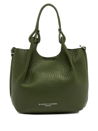 Gianni Chiarini Dua leren shopper - Groen