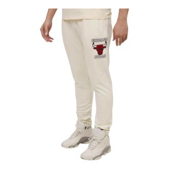 Pro Standard Pro Standard NBA Chicago Bulls Retro Classic Sweatpants in Eggshell/Red Men