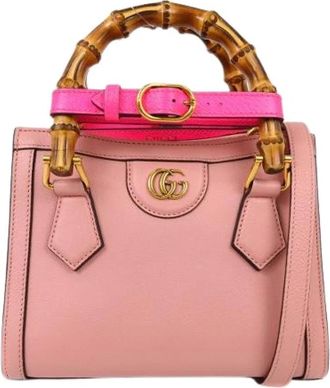 Gucci Pre-owned Handbags, female, Pink, Size: ONE SIZE Pre-owned Vintage Handbag