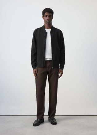 Mango Giacca bomber misto cotone nero - Uomo - XXL - MANGO MAN