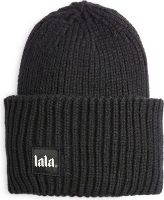 Dressed in Lala Grunge Chic Beanie in Black at Nordstrom