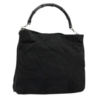 Gucci Pre-owned Shoulder Bags, female, Black, Size: ONE SIZE Pre-owned Nylon Shoulder Bag