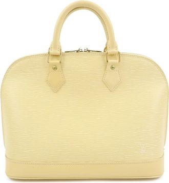 Louis Vuitton Alma Epi Leather Beige Leather Handbag (Pre-Owned)