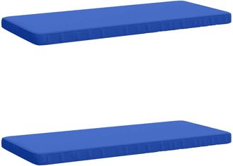 vidaXL Cojines Para Banco De 2 Piezas Vught 2 Uds. 100% Poli&eacute;ster Vidaxl