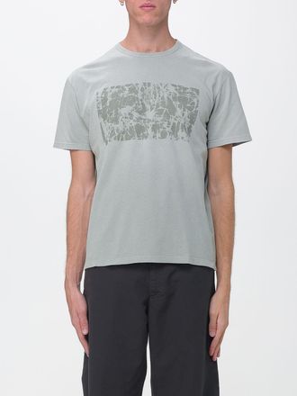 Maison Margiela T-shirt in cotone con stampa astratta e four stitches
