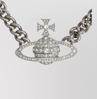 Vivienne Westwood crystal-embellished chain necklace