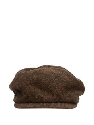 Taiga Takahashi corduroy beret - men - Cotton - One Size - Brown