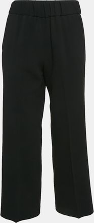 Moschino Boutique Moschino Black Crepe Wide Leg Pants