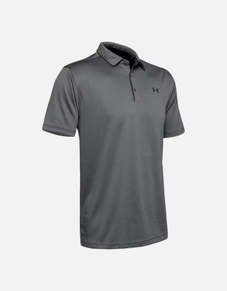 Under Armour Mens Under Armour Mens Tech Polo Shirt - Grey - Size: 36