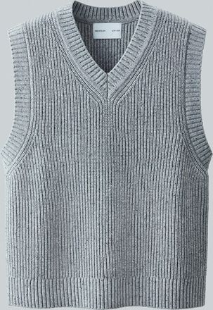 H&M Pullunder aus Wollmix - Grau