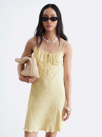 & Other Stories Vestito corto giallo a fiori