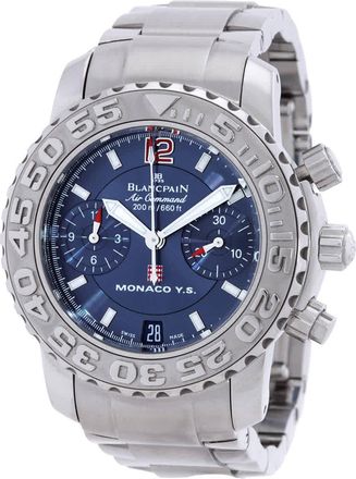 Blancpain Air Command Chronograph Automatic Blue Dial Ladies Watch 2485F-1140-M71