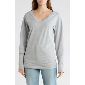 Go Couture V-Neck Dolman Sleeve Sweater in Moonstruck at Nordstrom Rack, Size X-Large