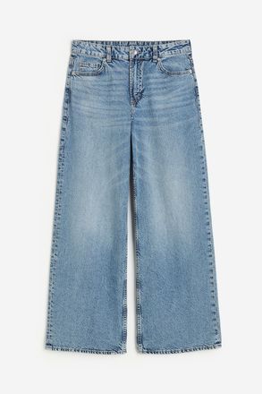 H&M Wide Regular Jeans - Blue