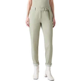 Akris Fallon Belted Ankle Jeans in Pistachio at Nordstrom, Size 12