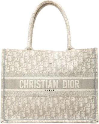 Dior Pre-owned Book Tote - Pre-owned - Mujer - Gris - ONE SIZE