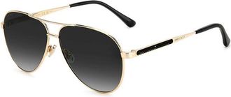 Jimmy Choo London JIMENA/S 02M2 9O Black With Gold/Grey Gradient