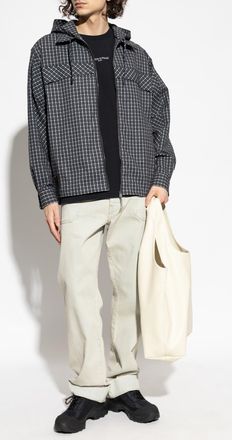 Maison Kitsun&eacute; T-shirt With Logo, Mens, Black