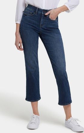 NYDJ Ellison High Waist Ankle Straight Leg Jeans in Blueside at Nordstrom, Size 10