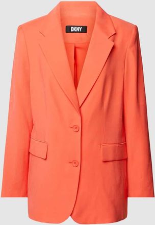 DKNY Blazer mit Pattentaschen Modell FROSTED in Koralle, Gr&ouml;&szlig;e XL