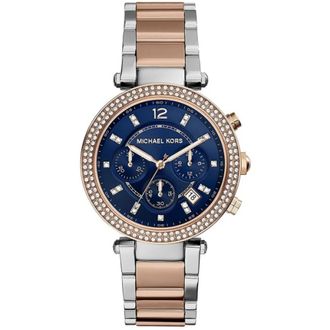 Michael Kors Ros&eacute;gouden Dameskwarts Horloge - Dames - Horloges - Roze - ONE Size - Accessoires