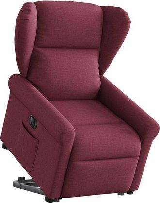vidaXL Vidaxl - Sill&oacute;n El&eacute;ctrico Reclinable Elevable De Tela Rojo Tinto