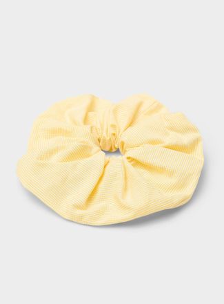 Simons Womens Large gingham mini-check scrunchie