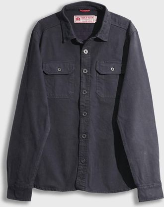 Iron And Resin Mens Journeyman Flex Shirt In Charcoal