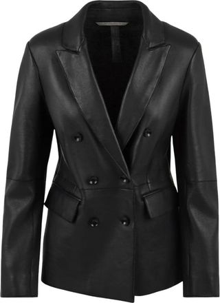 The Jackie Leathers Tiaki Bpds Bonded Plong&eacute;e Jas - Dames - Jassen - Zwart - Maat: 2XL Leer