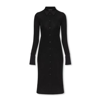 Helmut Lang Shirt Dresses, female, Black, XS, Dress with collar