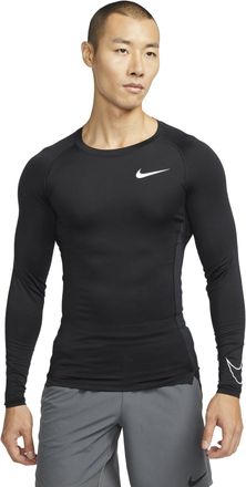 Nike Pro Dri-Fit Athleisure Round Neck Long Sleeves T-Shirt Asia Sizing Black DD1991-010