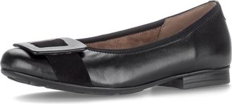 Gabor Paige Womens Ballet Pumps Black Suede