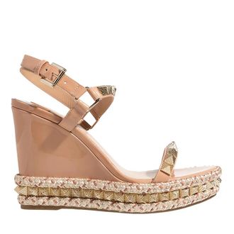 Christian Louboutin Sandals - Pyraclou Espadrilles Cork - rose - Sandals for ladies