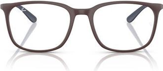 Ray-Ban 54mm Square Optical Glasses in Violet at Nordstrom
