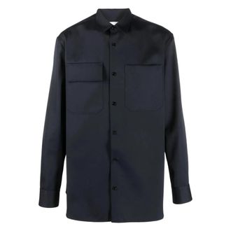 Jil Sander W Shirt 02 - Heren - Casual Overhemden - Blauw - M - Denim - Overhemden