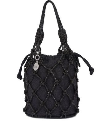 Judith Leiber crystal-embellished tote bag - Black